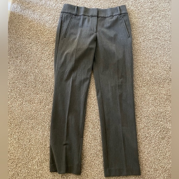 LOFT Dark Grey Juliet Straight Pants - Picture 1 of 6